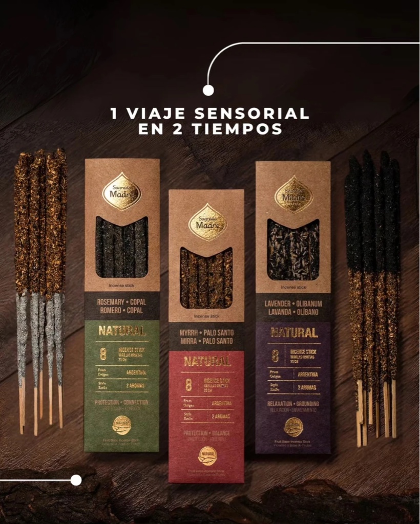 Sahumerio doble aroma Sagrada Madre