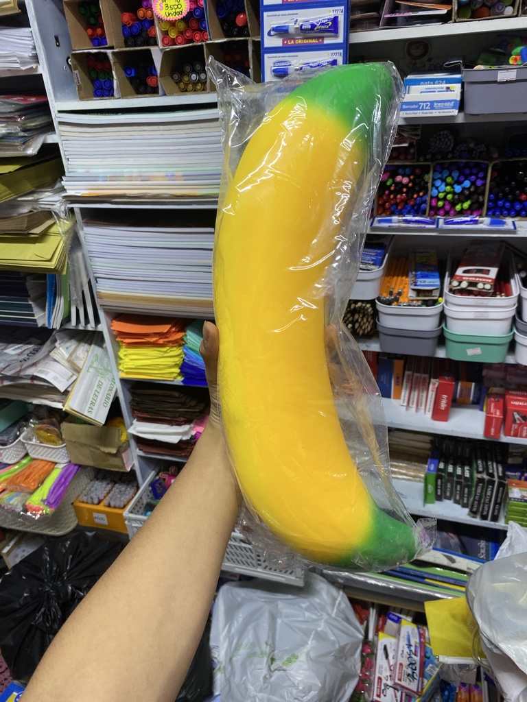 Banana antiestrés amarilla