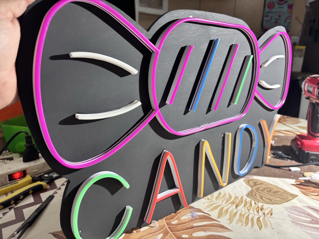 Candy letrero decorativo