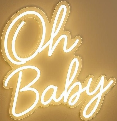 Letrero neon "Oh Baby"