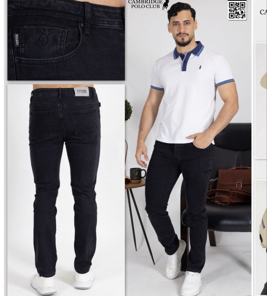 PoLo Skinny jeans negro Hombre