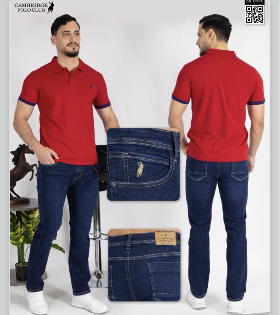 Polo jeans Straight -azul oscuro