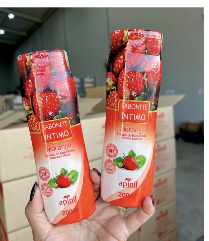 Sabonete íntimo “morango “