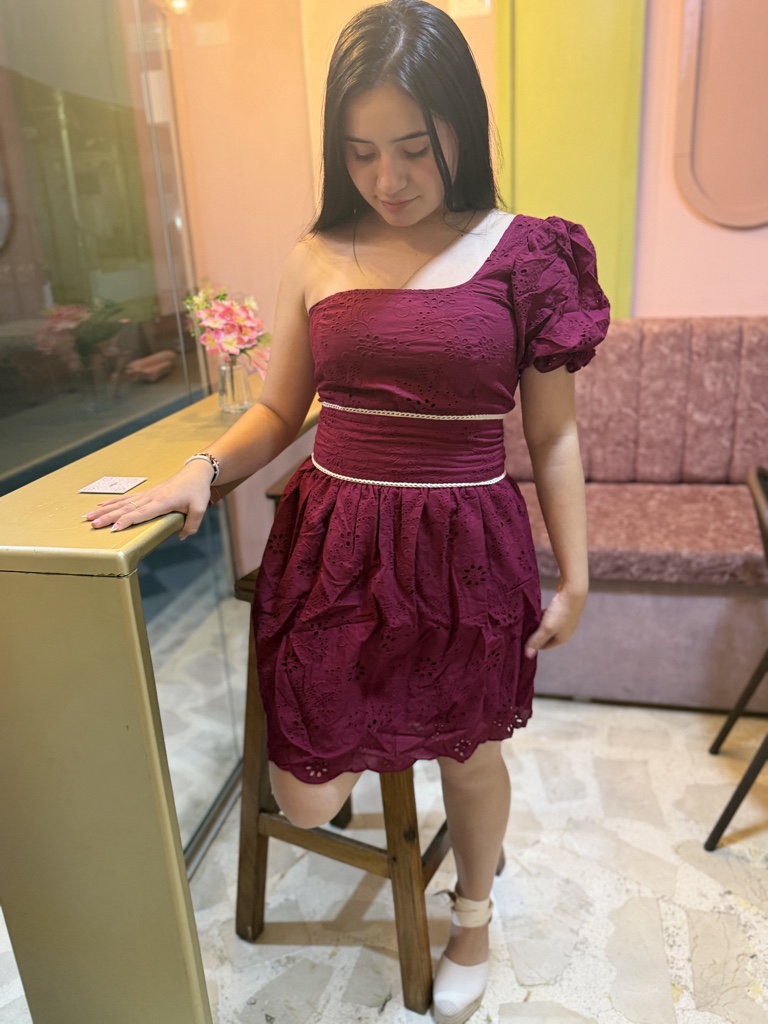 Vestido vino tinto