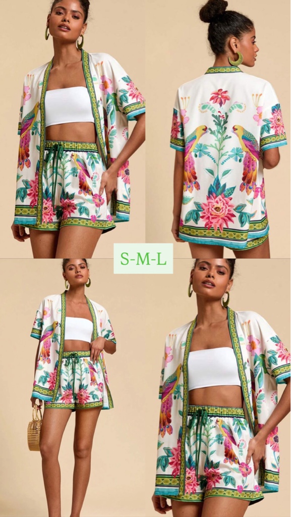 Set floral corto