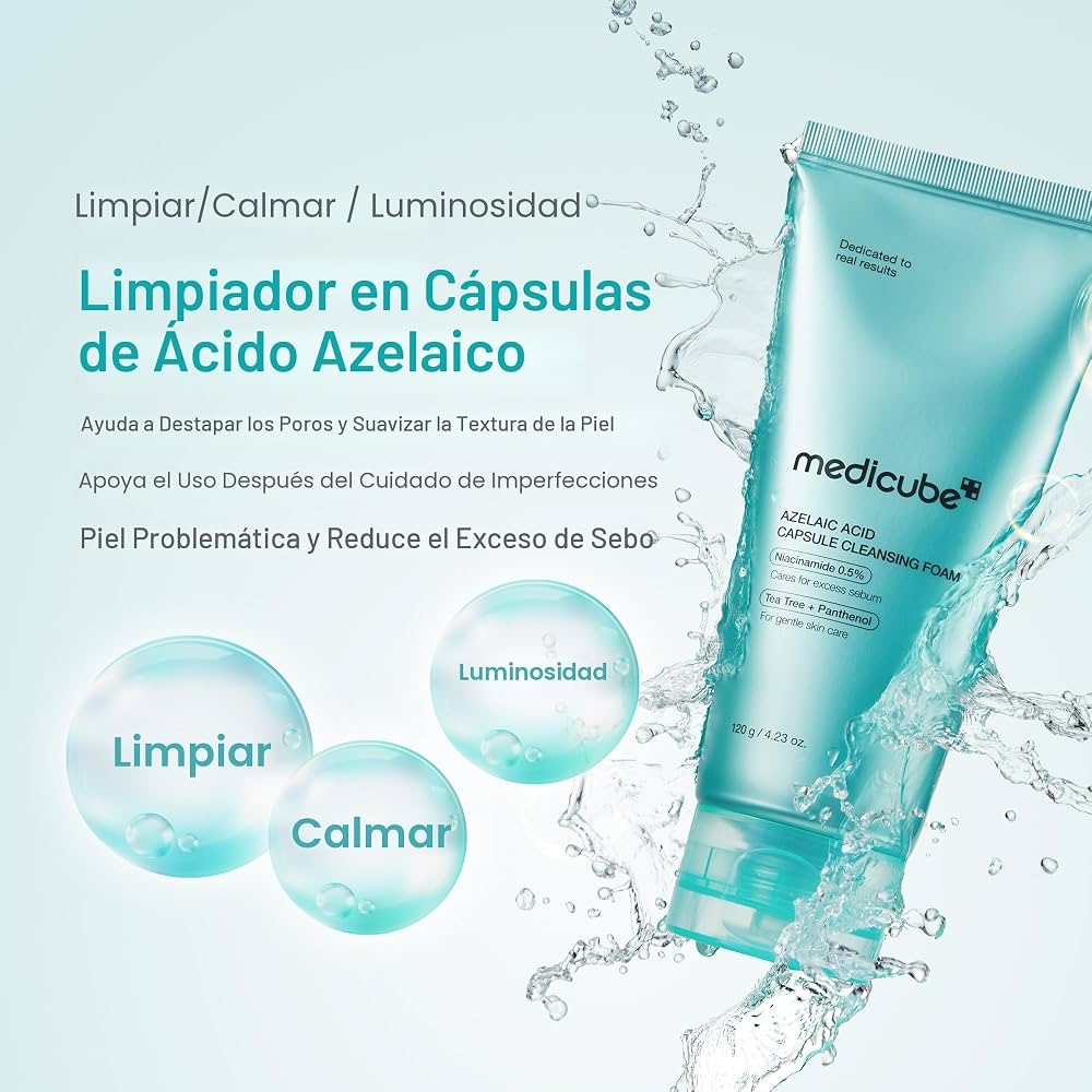 Limpiador facial Medicube Azelaic Acid Capsule Cleansing Foam 120 g