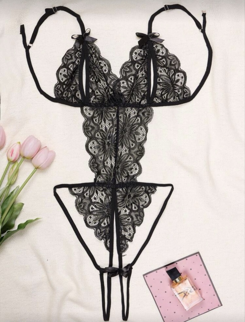 Body Rendado Éden Noir