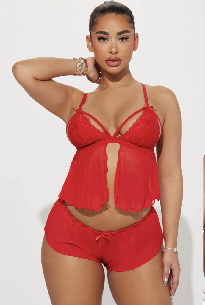 Conjunto de 2 Peças After Tonight - Vermelho