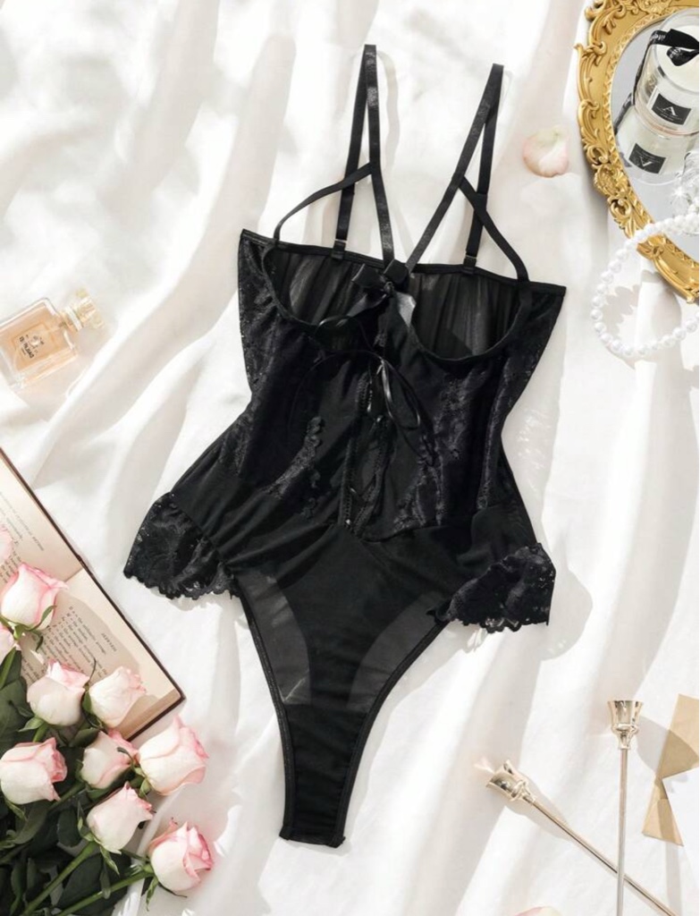 Bodysuit Rendado Midnight