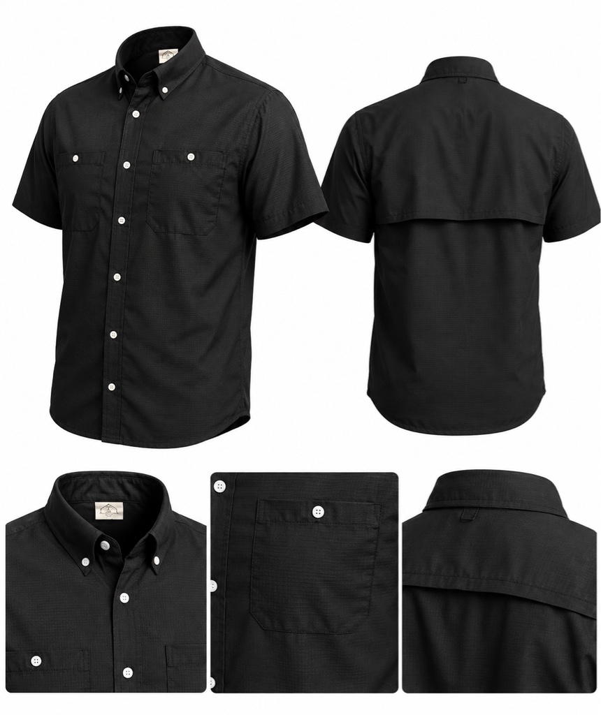 Camisa tipo columbia sencilla M/C