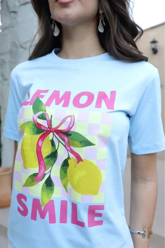 Camiseta Lemon Smile azul