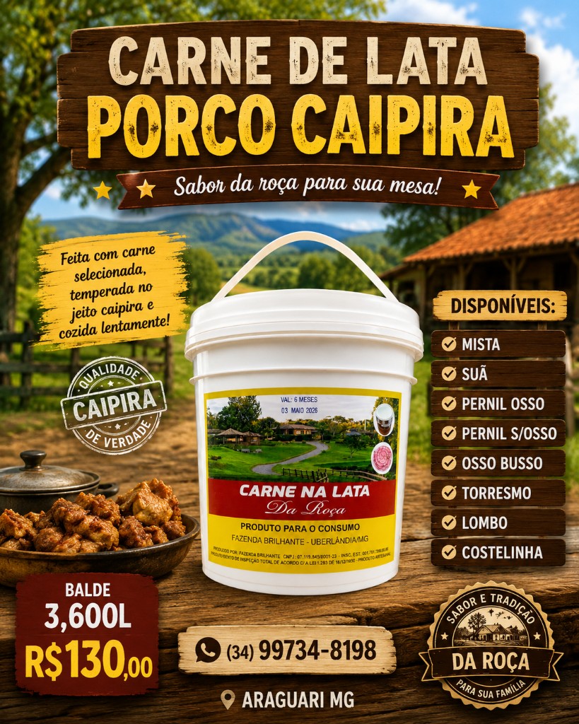 Lata de carne porco 🐷