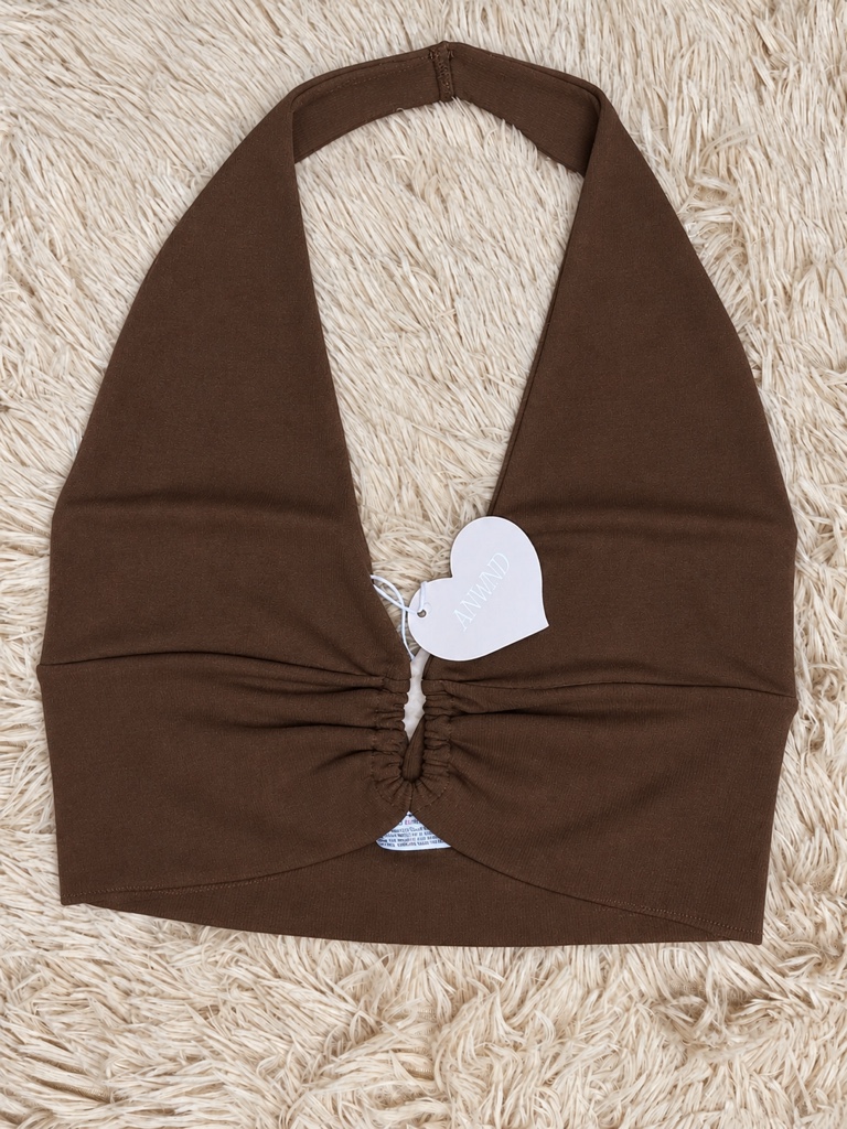 56355ML-C CROP TOP HALTER