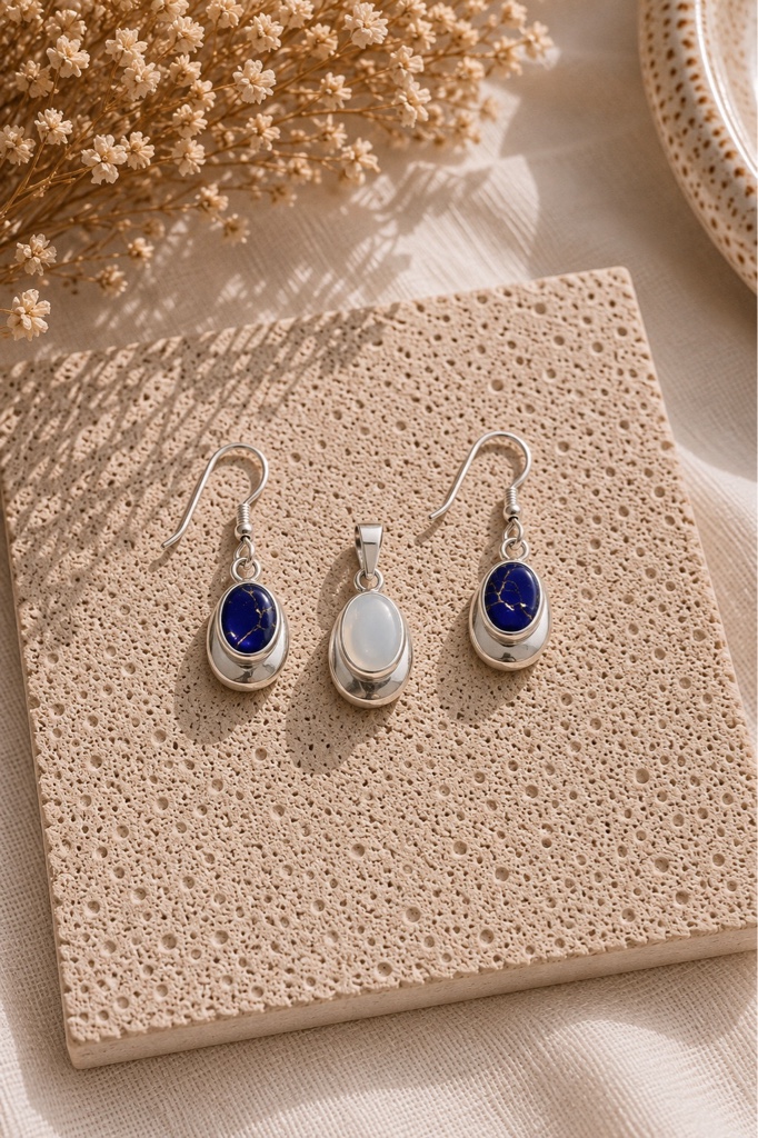 Conjunto Cielo Nocturno - Plata 925