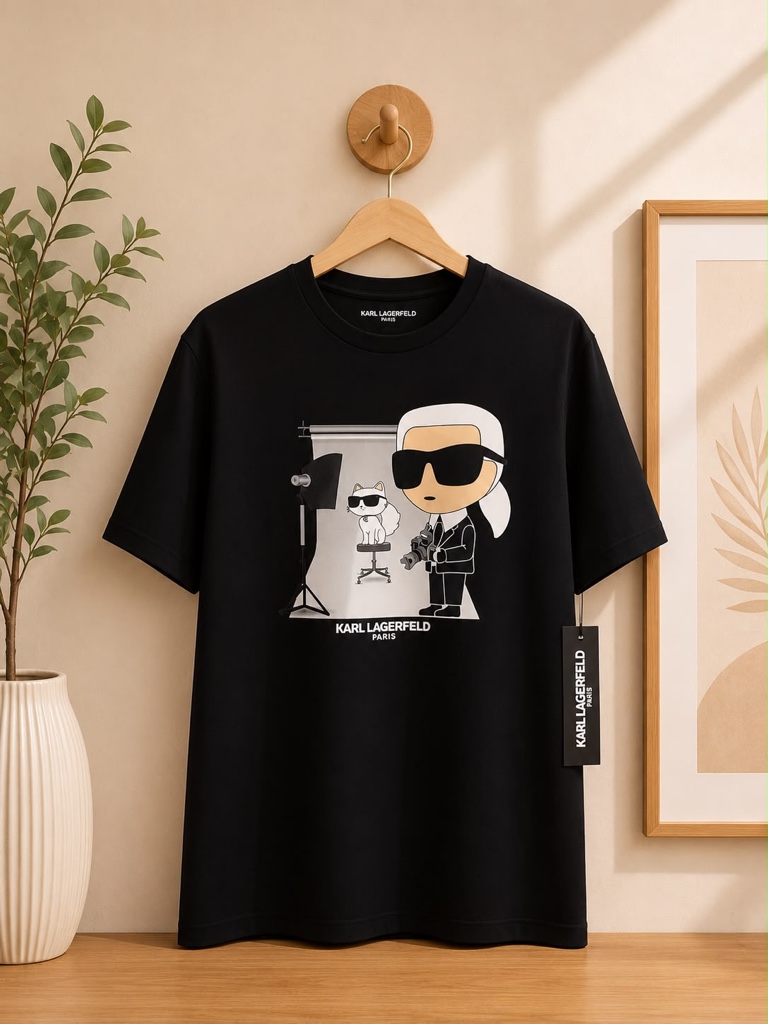 Karl Lagerfeld camiseta negra