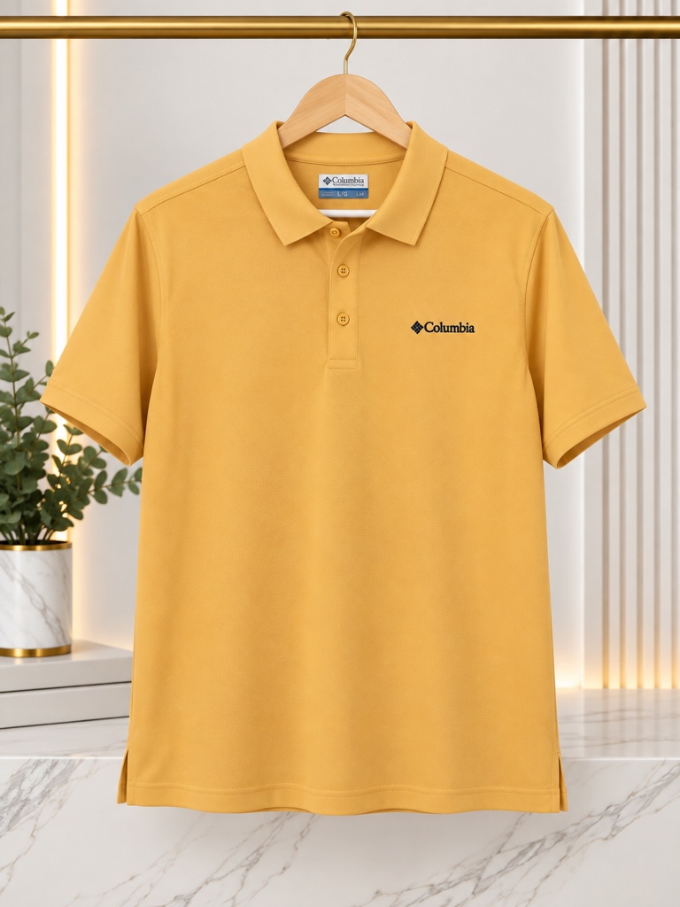 Columbia polo amarillo