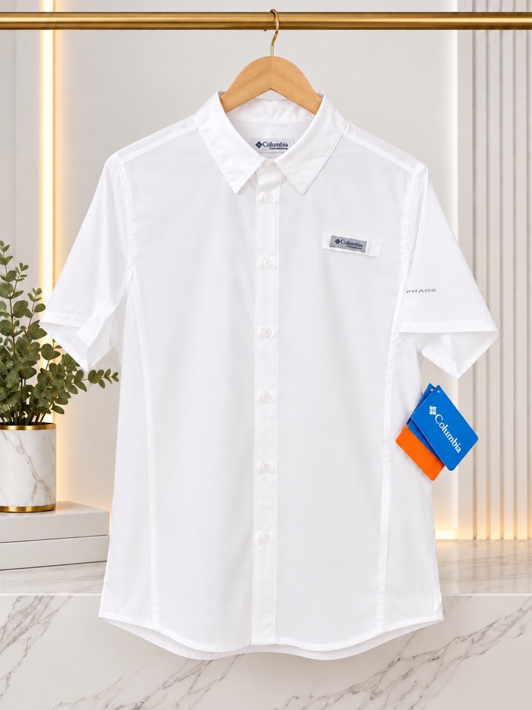 Columbia blanca camisa