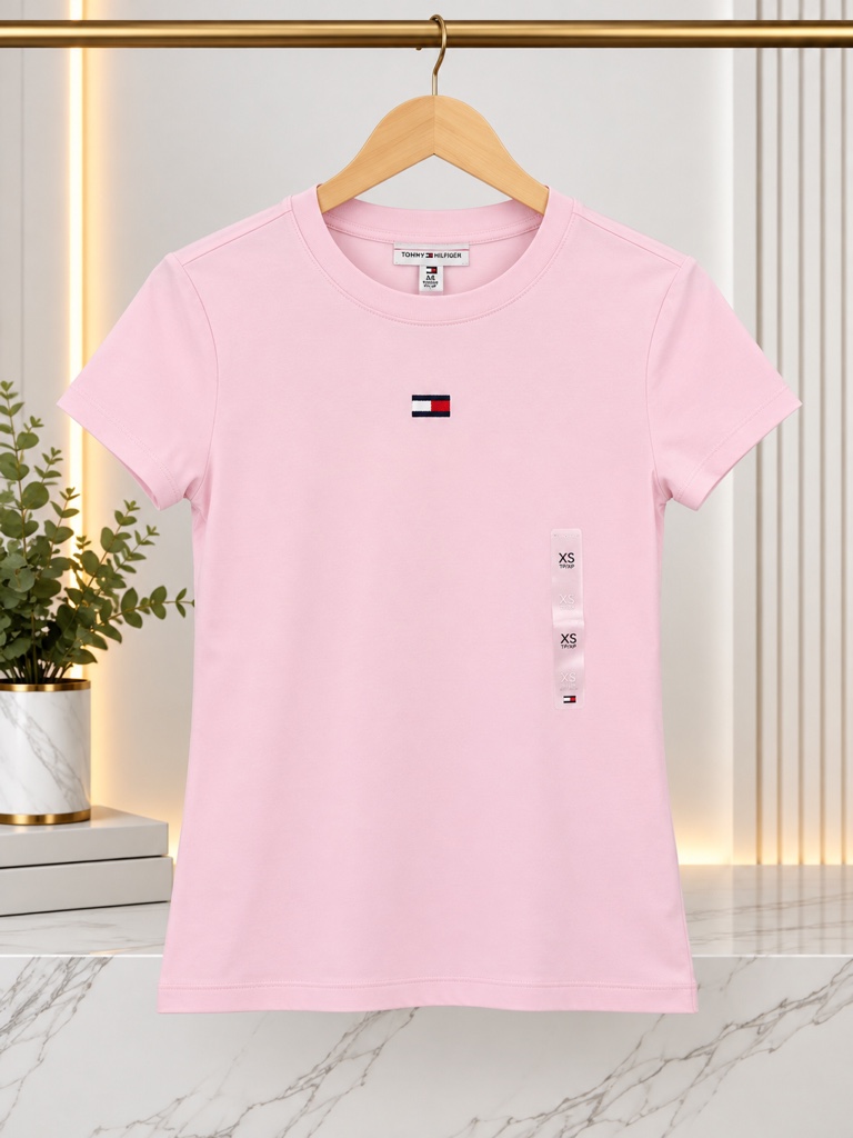 Tommy Hilfiger camiseta rosada