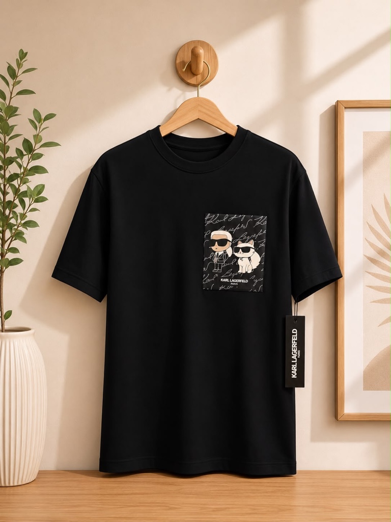Karl Lagerfeld camiseta Hombre negra