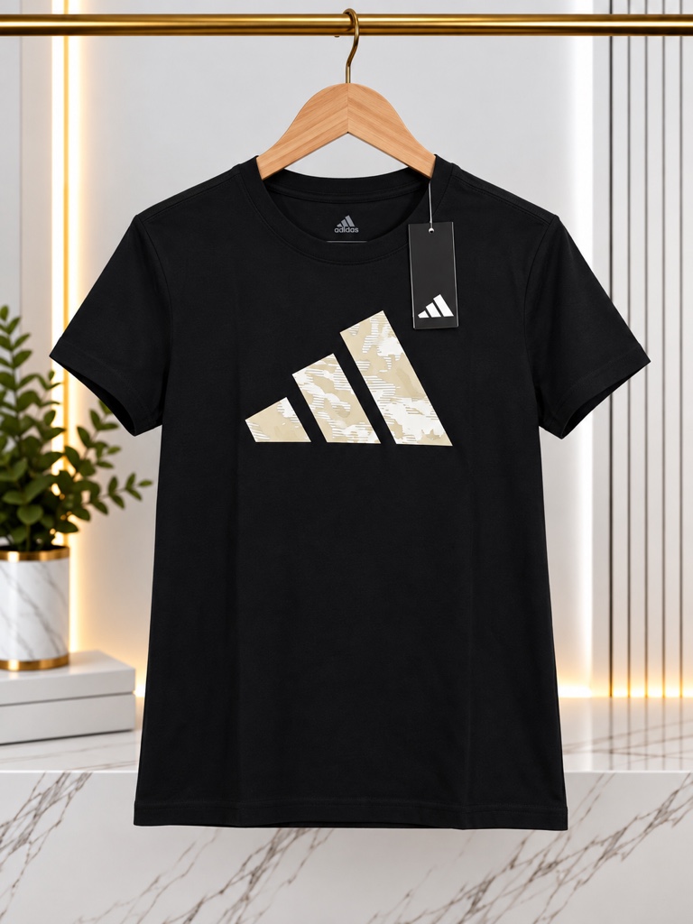 Adidas camiseta niño negra