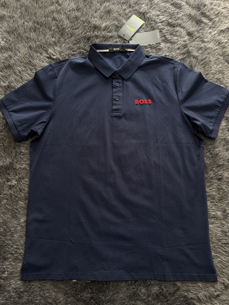 BOSS polo azul oscuro