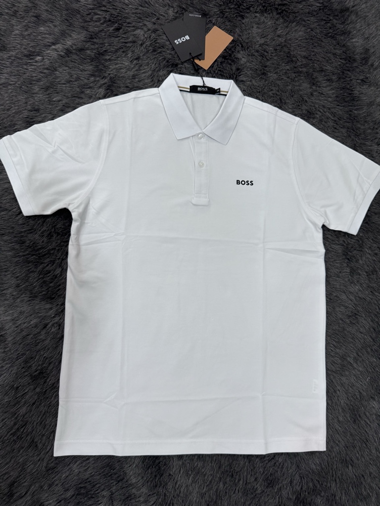 BOSS polo blanca básica