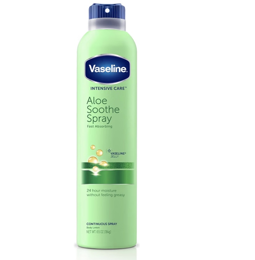 vaseline verde spray intensive care aloe