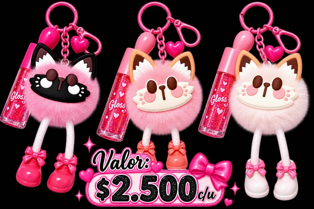 Llavero Gloss gatito