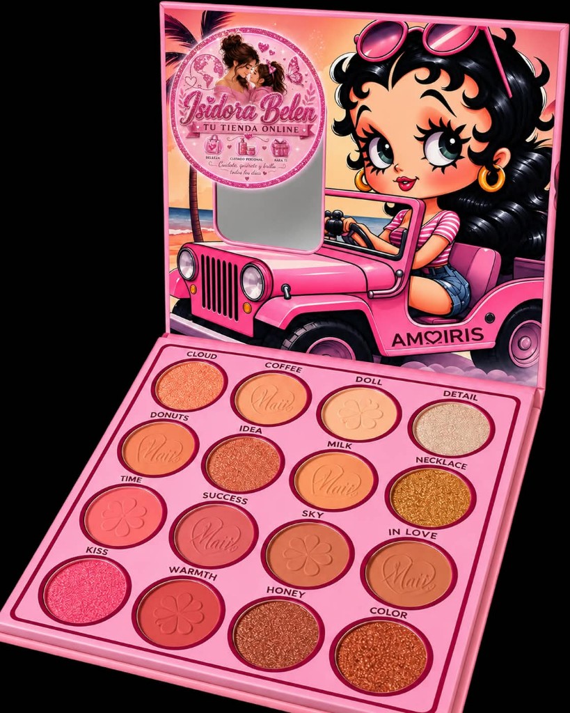 Amoiris paleta de sombras rosada