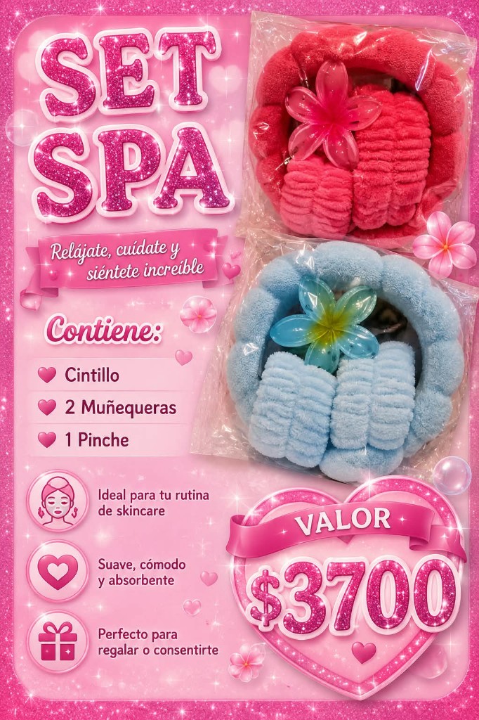 Set Spa rosado