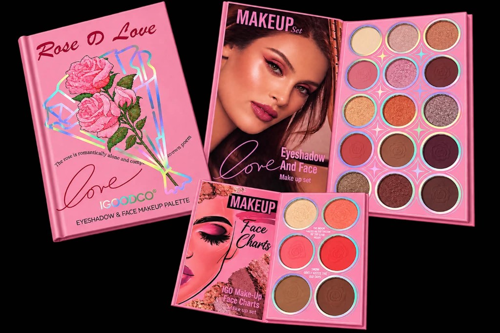 IGOOCO paleta maquillaje rosa
