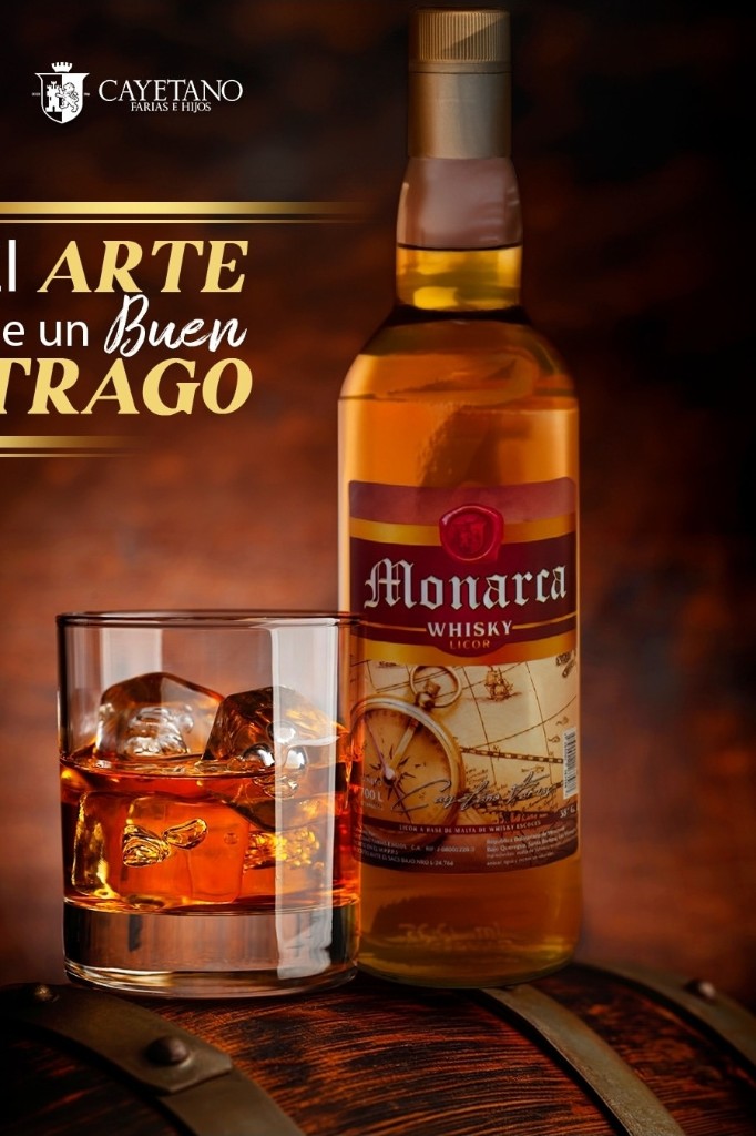 Monarca licor de whisky