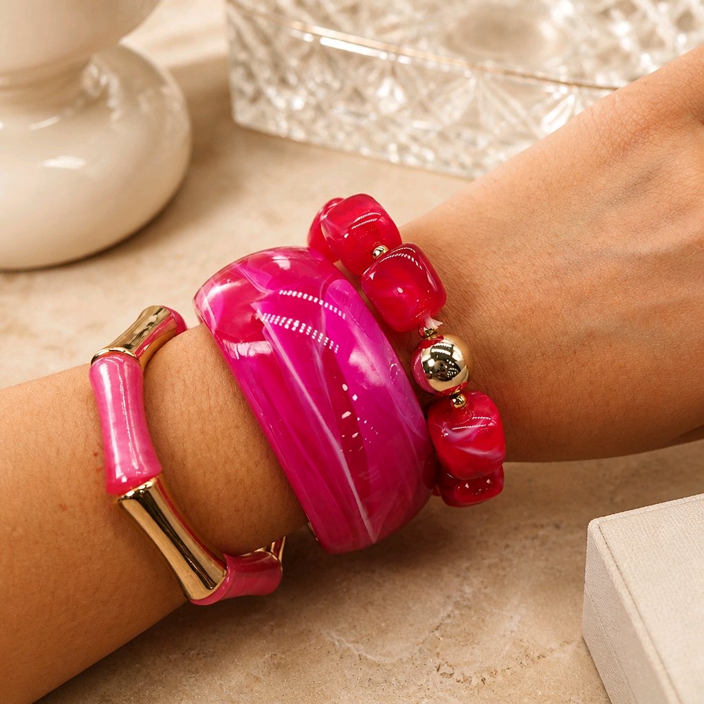 Set Pulseras resina