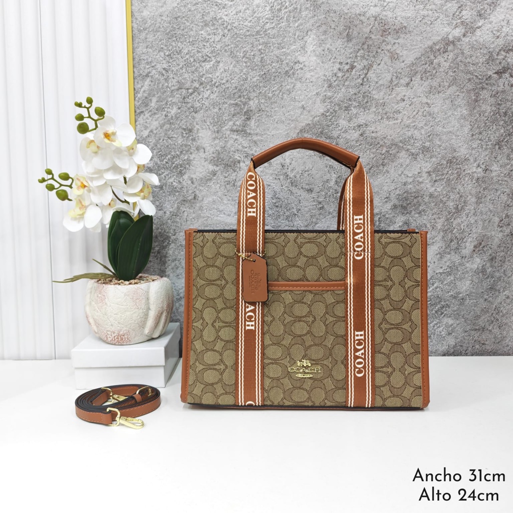 Coach bolso tote cafe