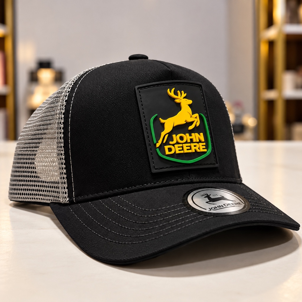 John Deere gorra negra