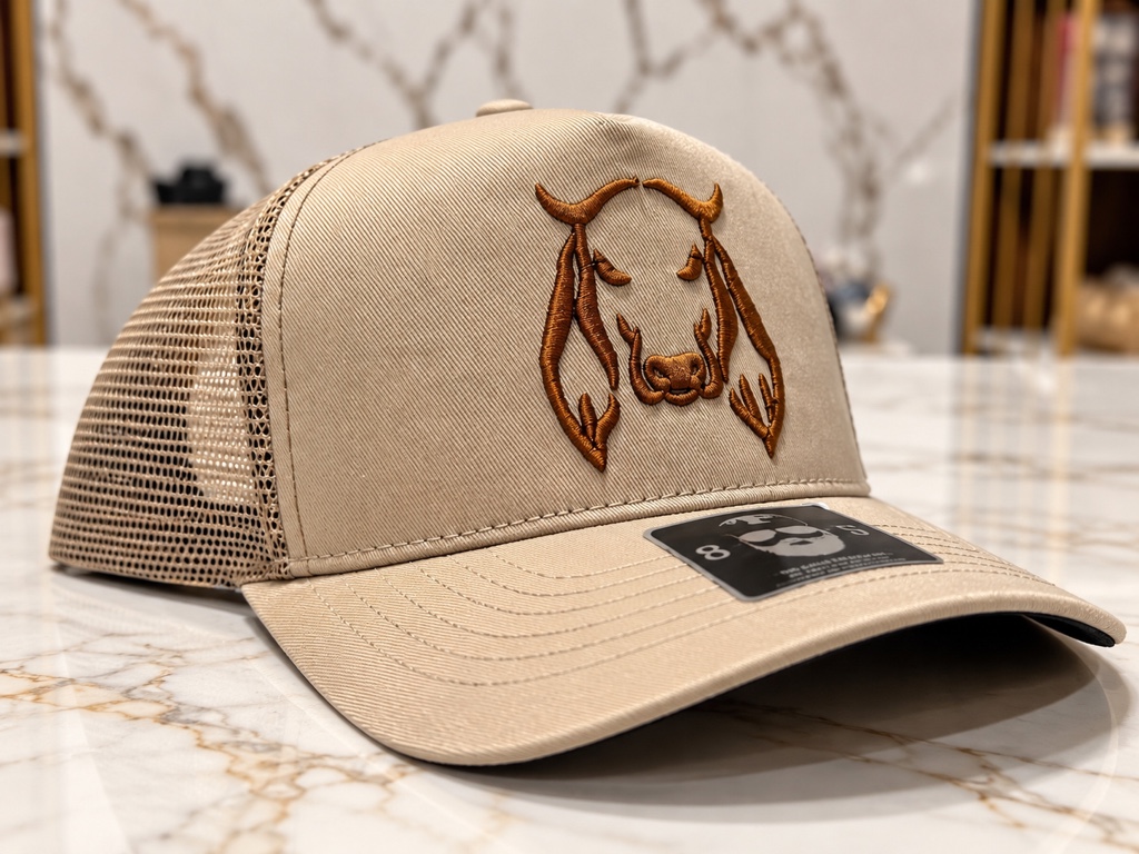 Gorra beige de malla toro