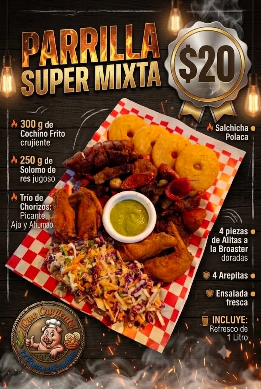 Parrilla Super Mixta 2 Personas