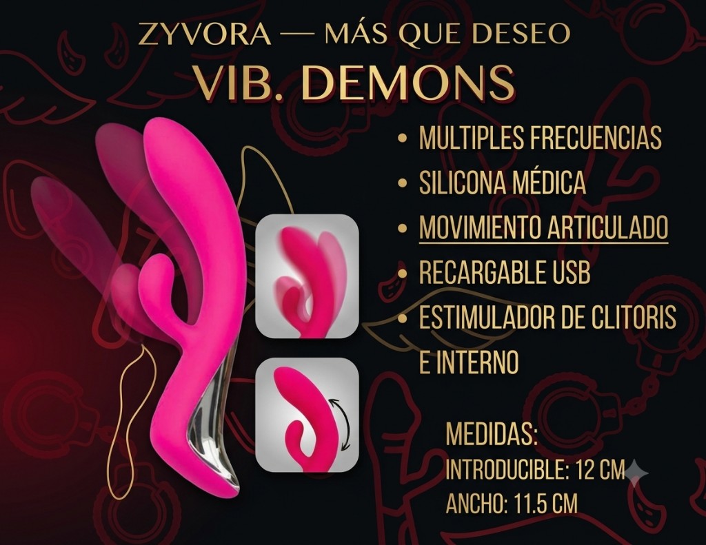 Vib. Demons rosa vibrador