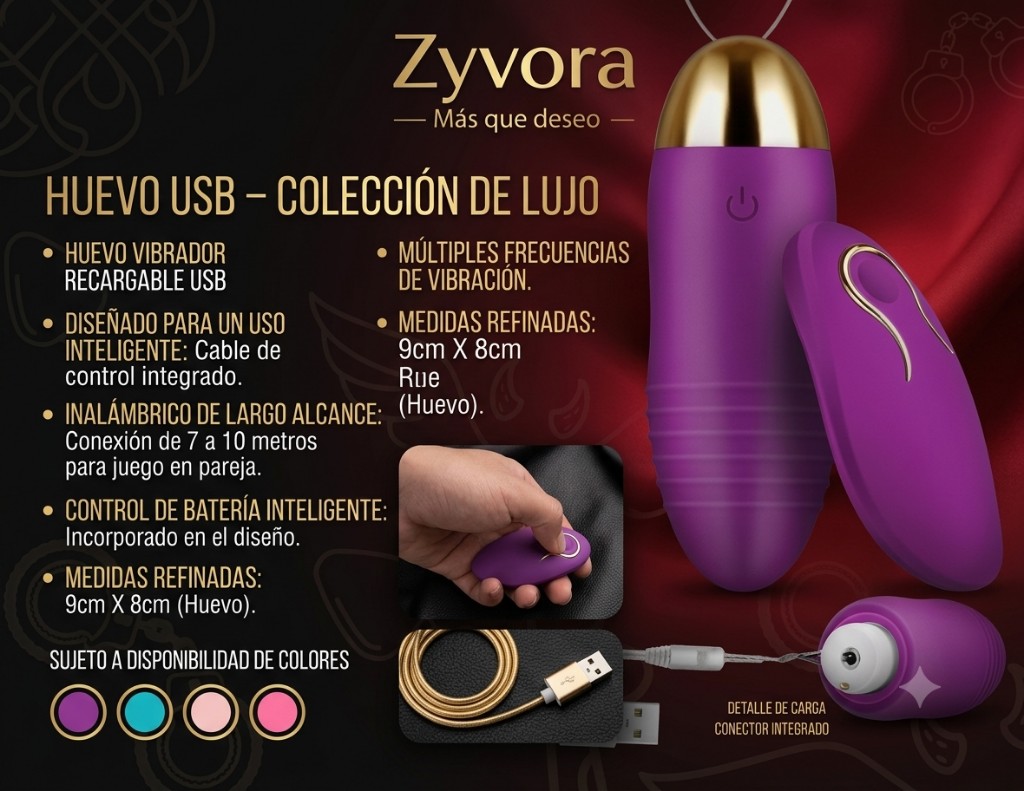 Huevo vibrador USB