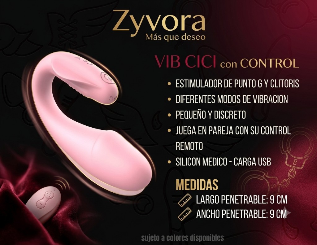 Zyvora Vib Cici rosa con control