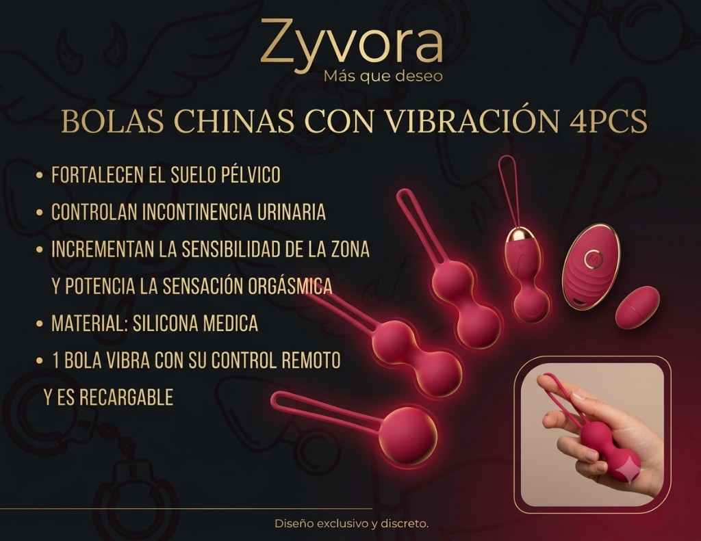 Bolas Chinas con Vibración 4pcs