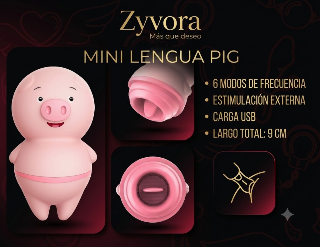 Mini Lengua Pig rosa