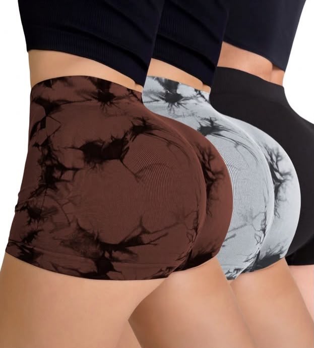 Short deportivo marmolado