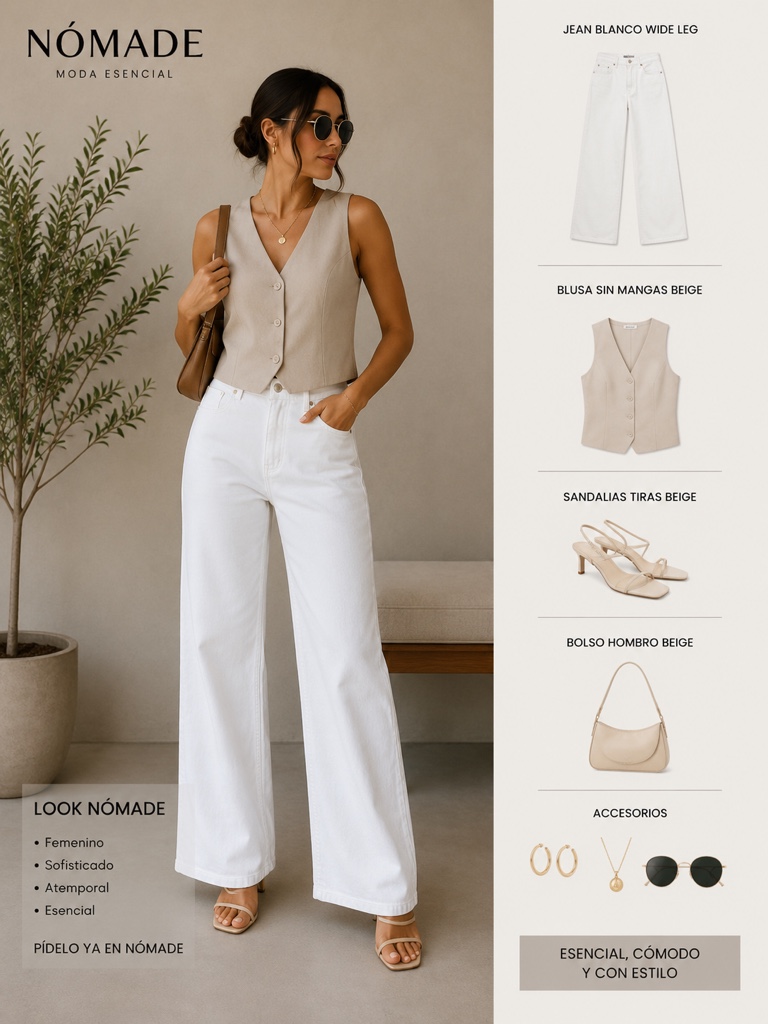 JEAN BLANCO WIDE LEG MUJER-VICIO
