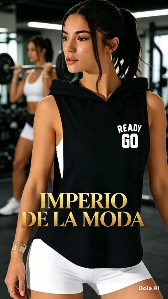 Jn camiseta sin mangas con capucha de primavera-verano elegante y única