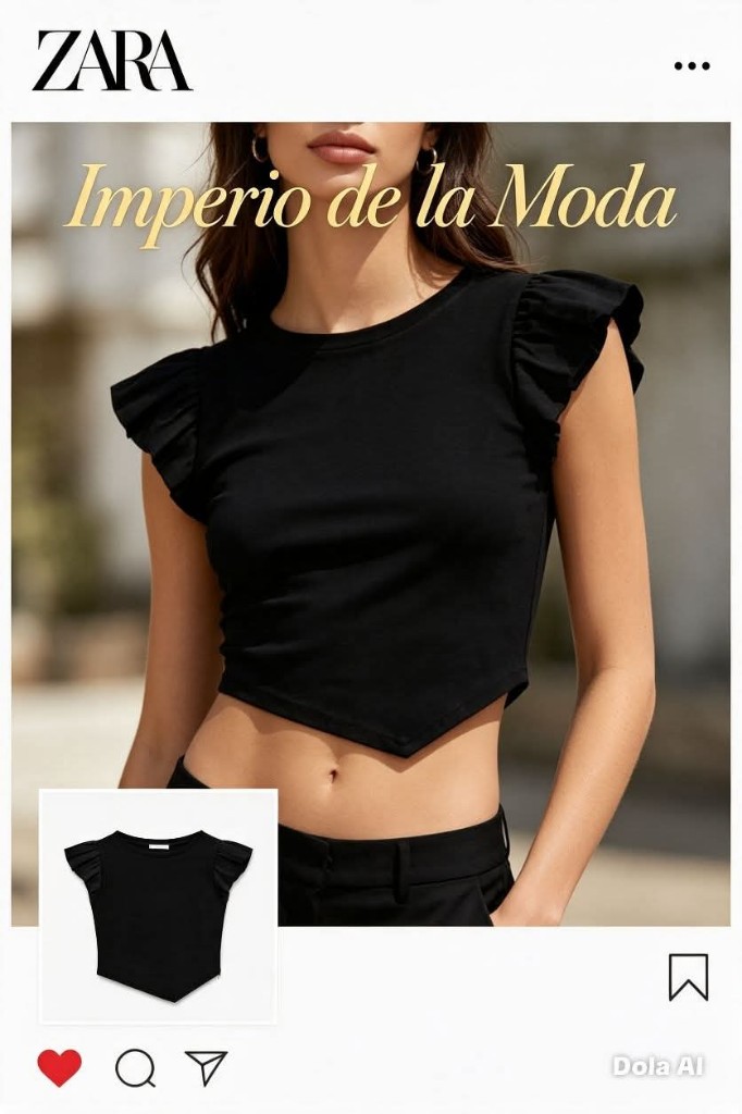 CAMISETA MANGA CORTA VOLANTES