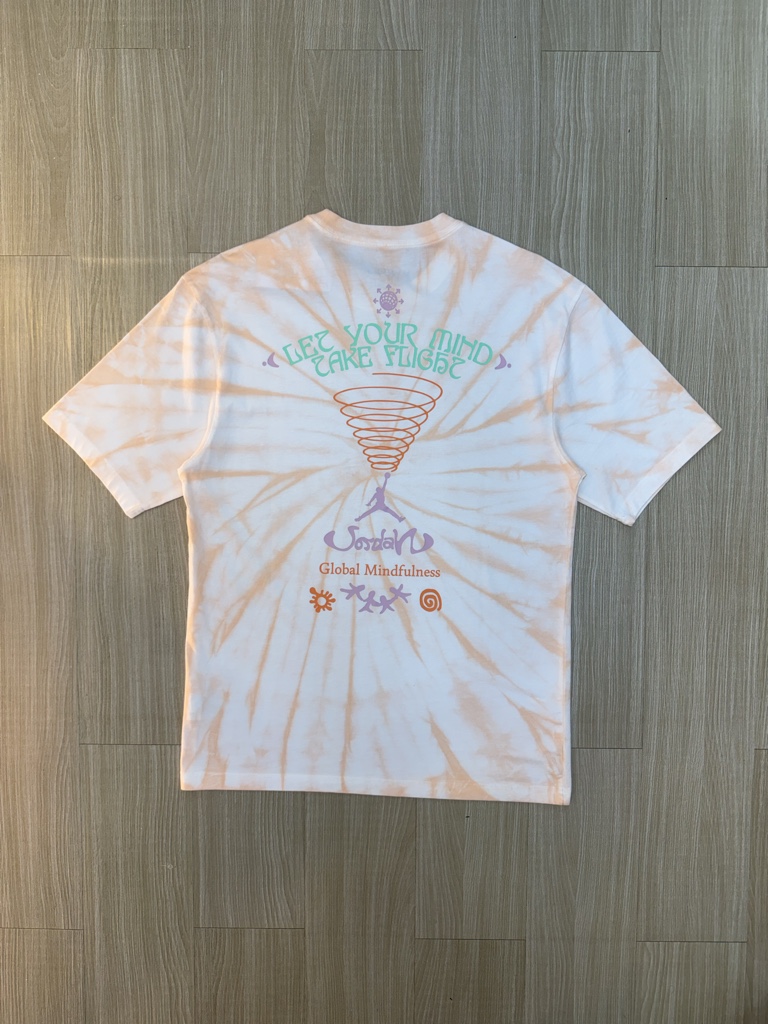 CAMISETA JORDAN TIE DAY NARANJA