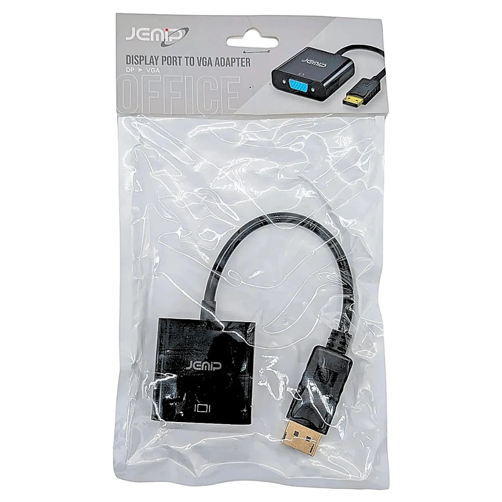 ADAPTADOR  DISPLAYPORT A VGA JEMIP