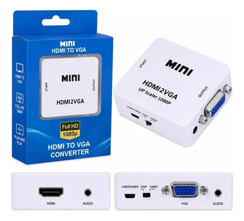 ADAPTADOR HDMI A VGA CAJITA