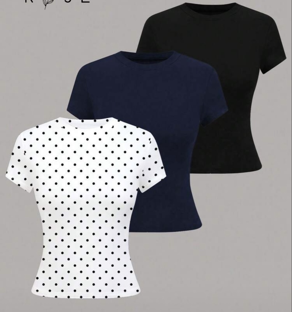 Camisetas básicas de algodón